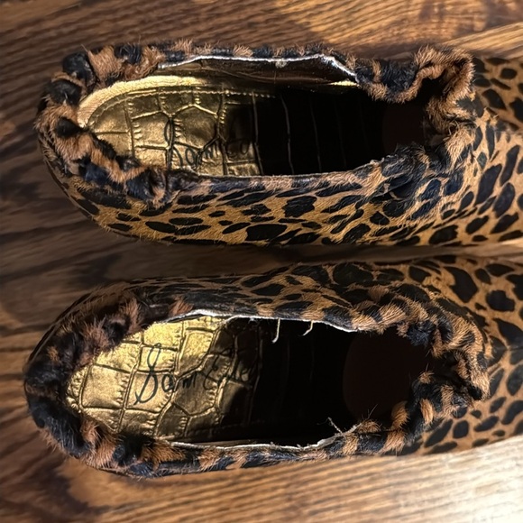 Sam Edelman Simone Ankle Boots Leopard Cheetah Print Leather Upper Women's 9 - Picture 5 of 6